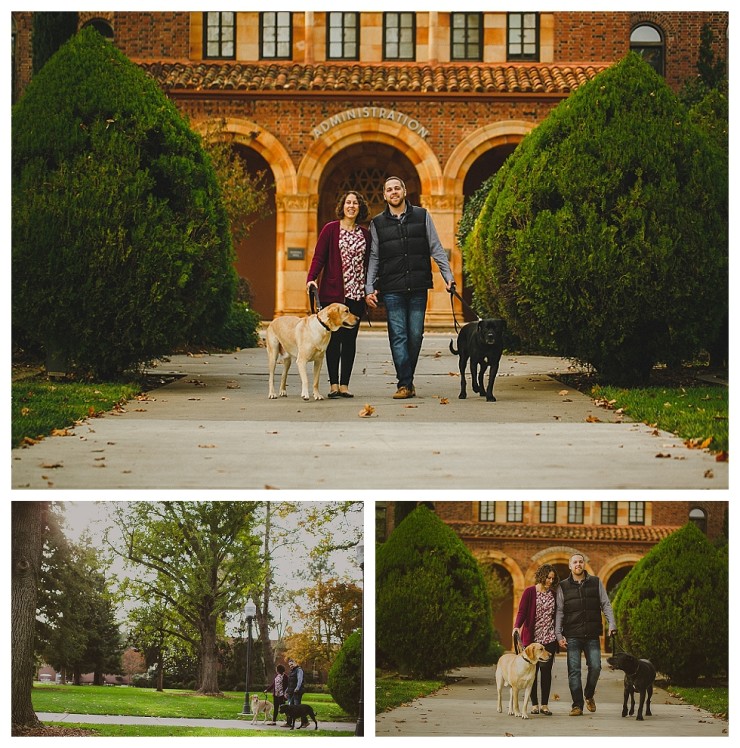 Chico State Engagement Session in the Autumn 