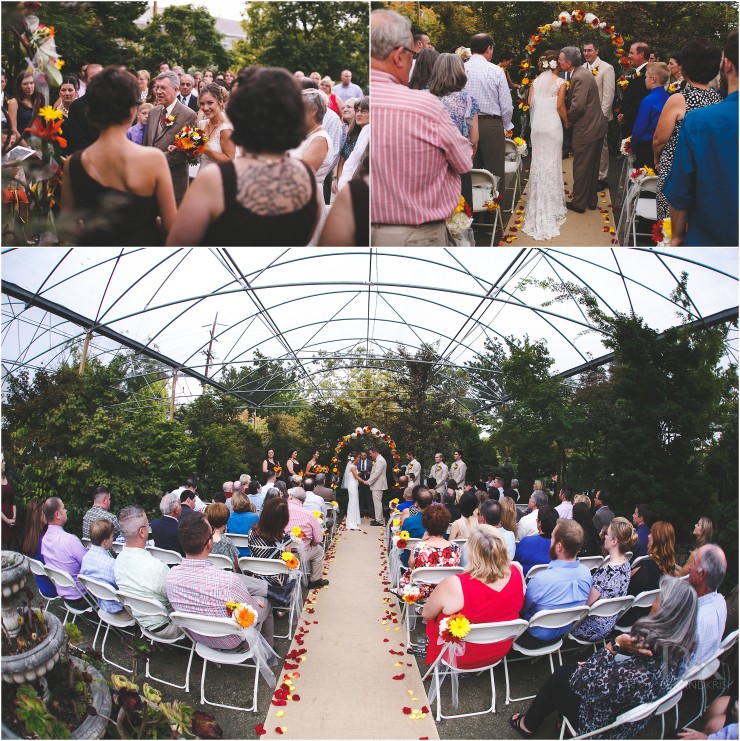 High-hand nursery wedding