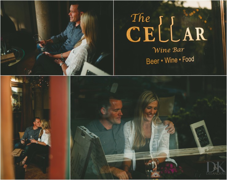 The Cellar Folsom engagement photos
