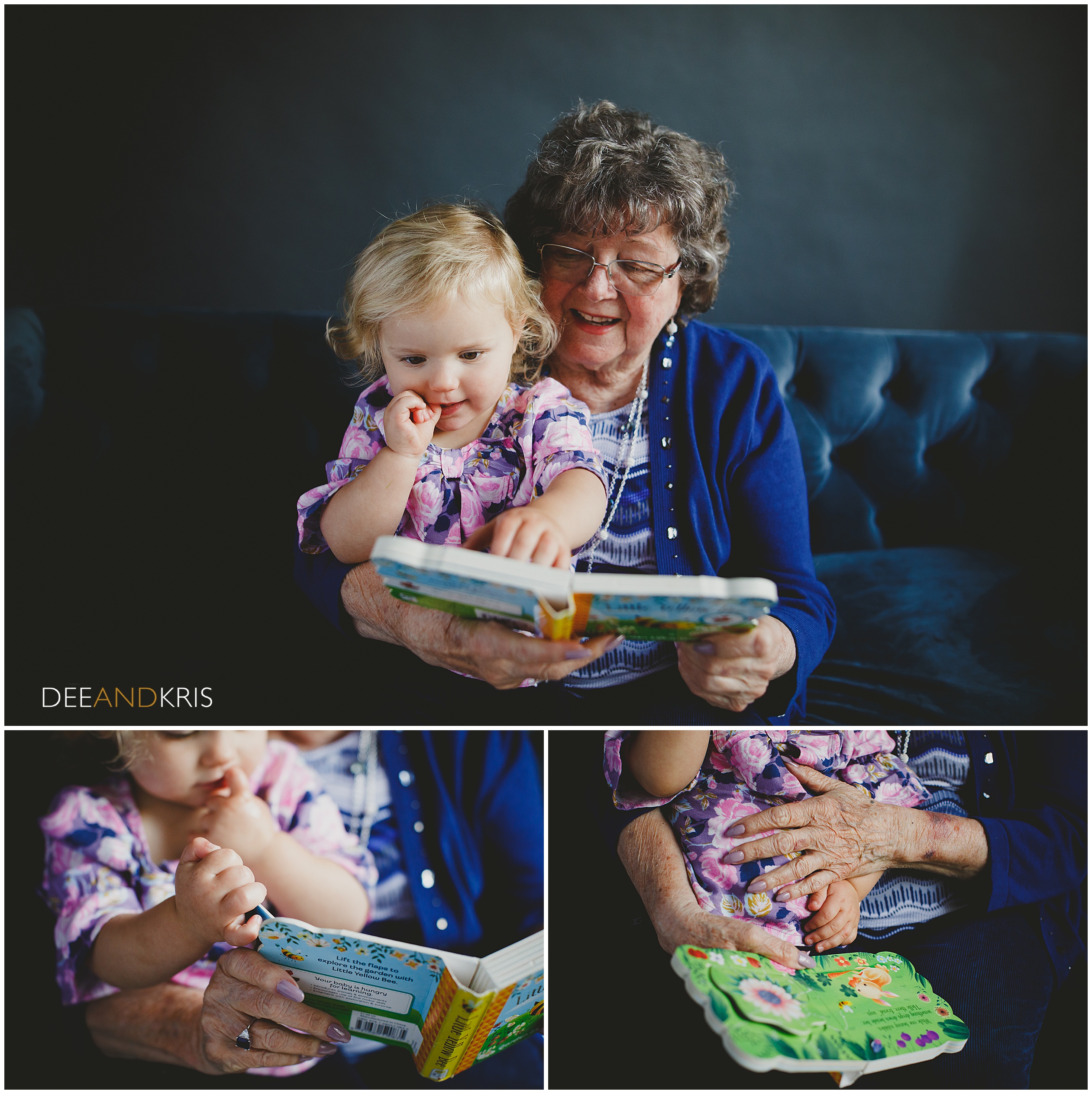 Dee and Kris Photography photograph grandchild with her great grandmother
