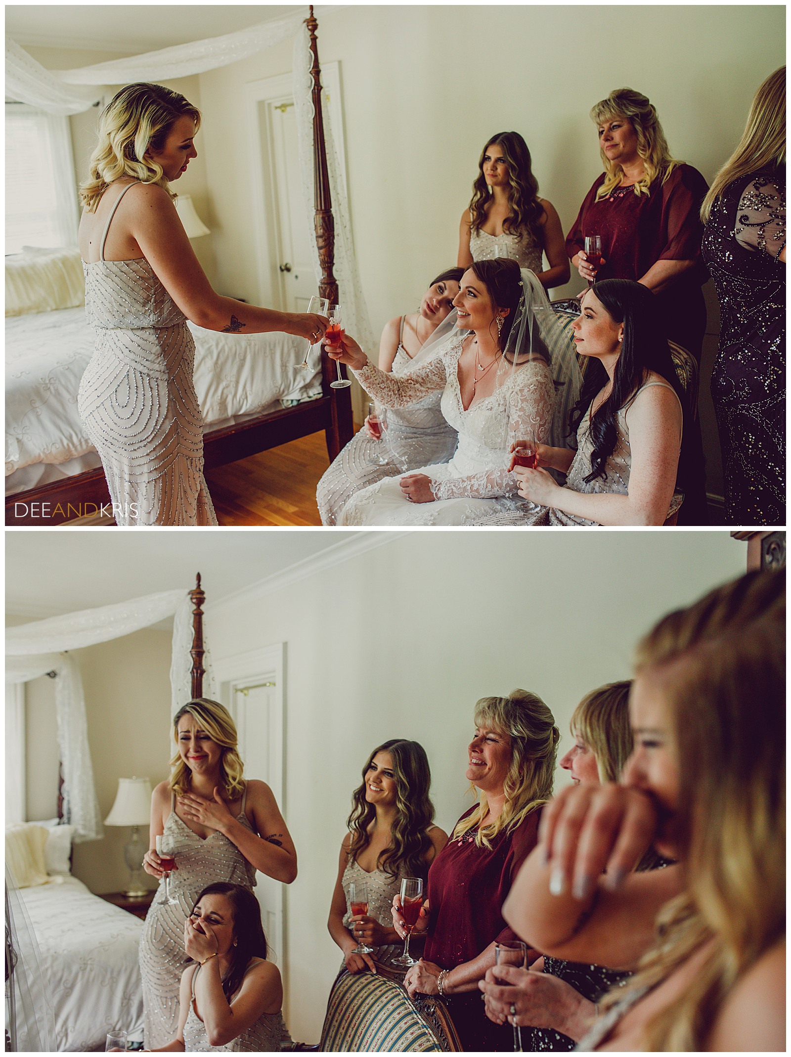 Monte Verde Inn Photos in Bridal suite, bride getting ready, dee and kris photography, champagne toast