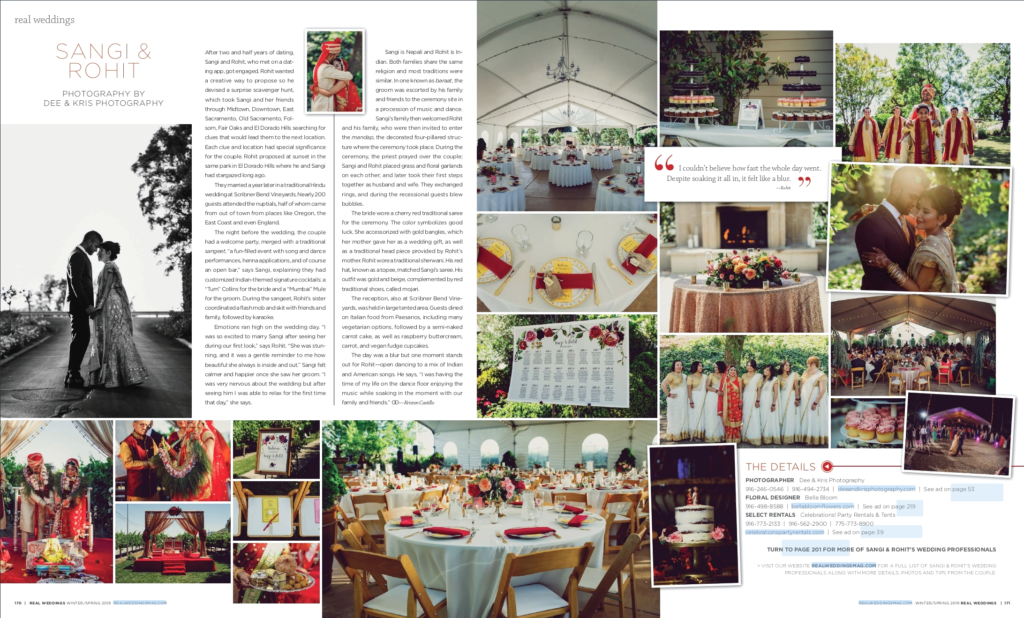 Real Weddings Magazine 2019 Feature Dee and Kris Photography