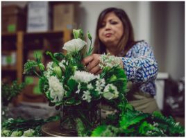 Dee and Kris photography photograph Vicky at Bella Bloom best florist in Sacramento