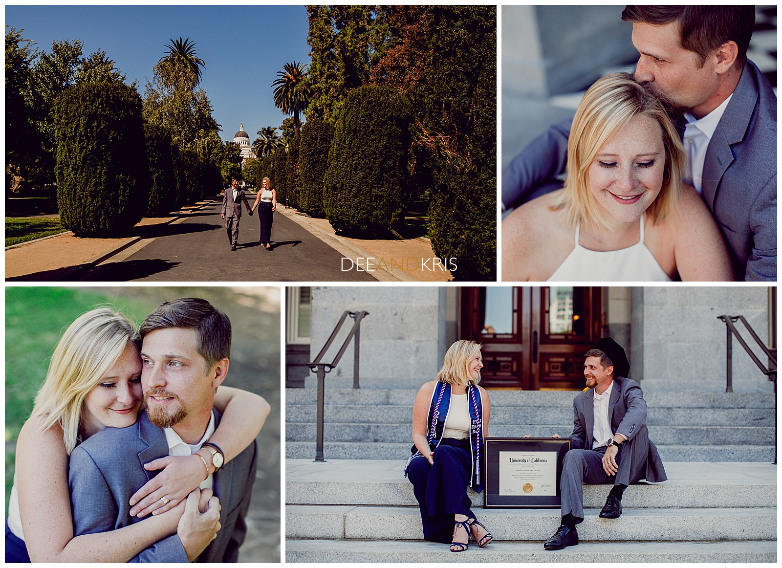 Sacramento Graduation Pictures on the steps of the California Capital, Law Degree pictures, couples photography