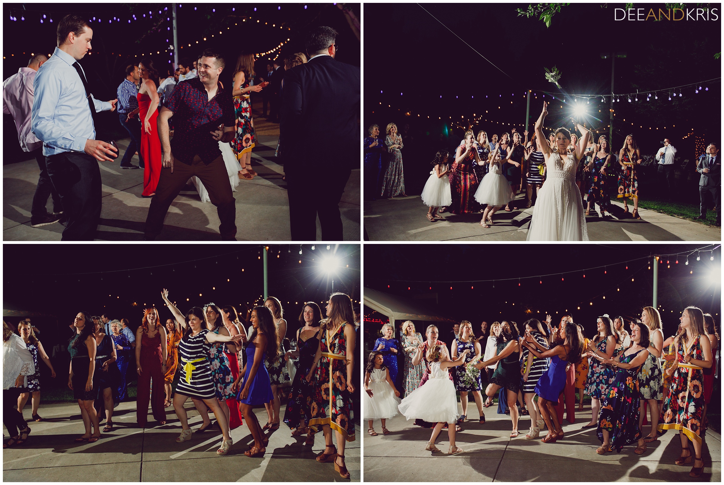 Wedding dance, group dancing Green River Brewing and Tap House Winters California Wedding photography 
