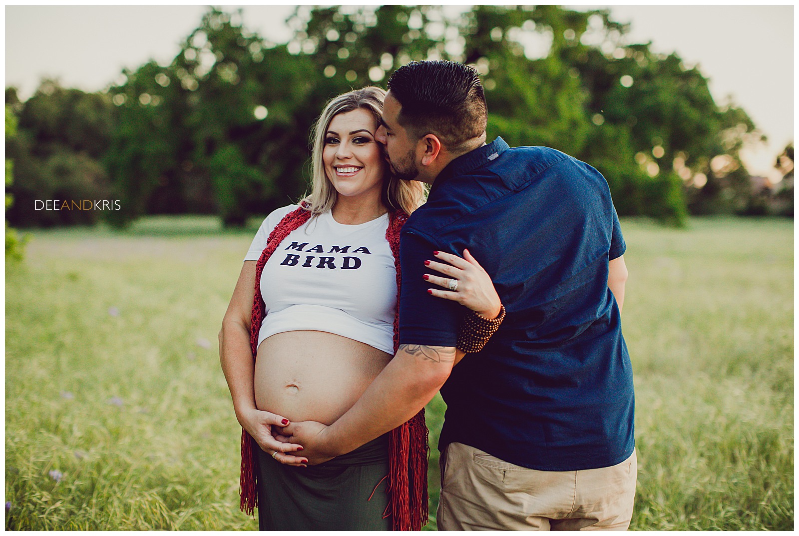 Music themed maternity pictures, Roseville Maternity photographer, Mama bird shirt, Pregnancy pictures