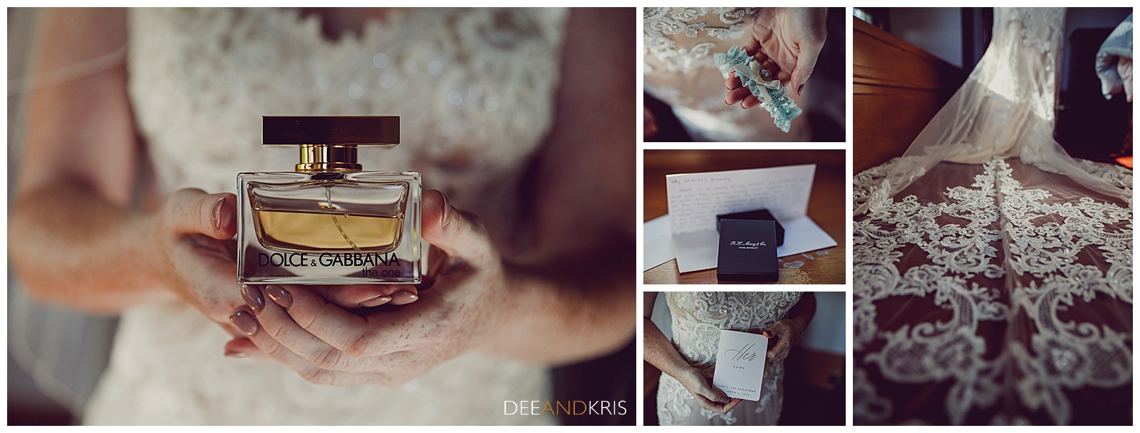 Dolce and Gabbana wedding perfume, bridal wedding details