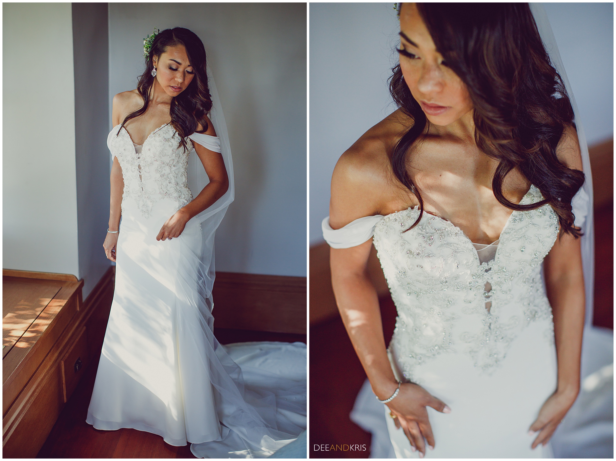 Dee and Kris Photography photograph's bride wearing a Maggie Sorento Wedding dress at Scribner Bend Vineyard. Wedding Dress Trends