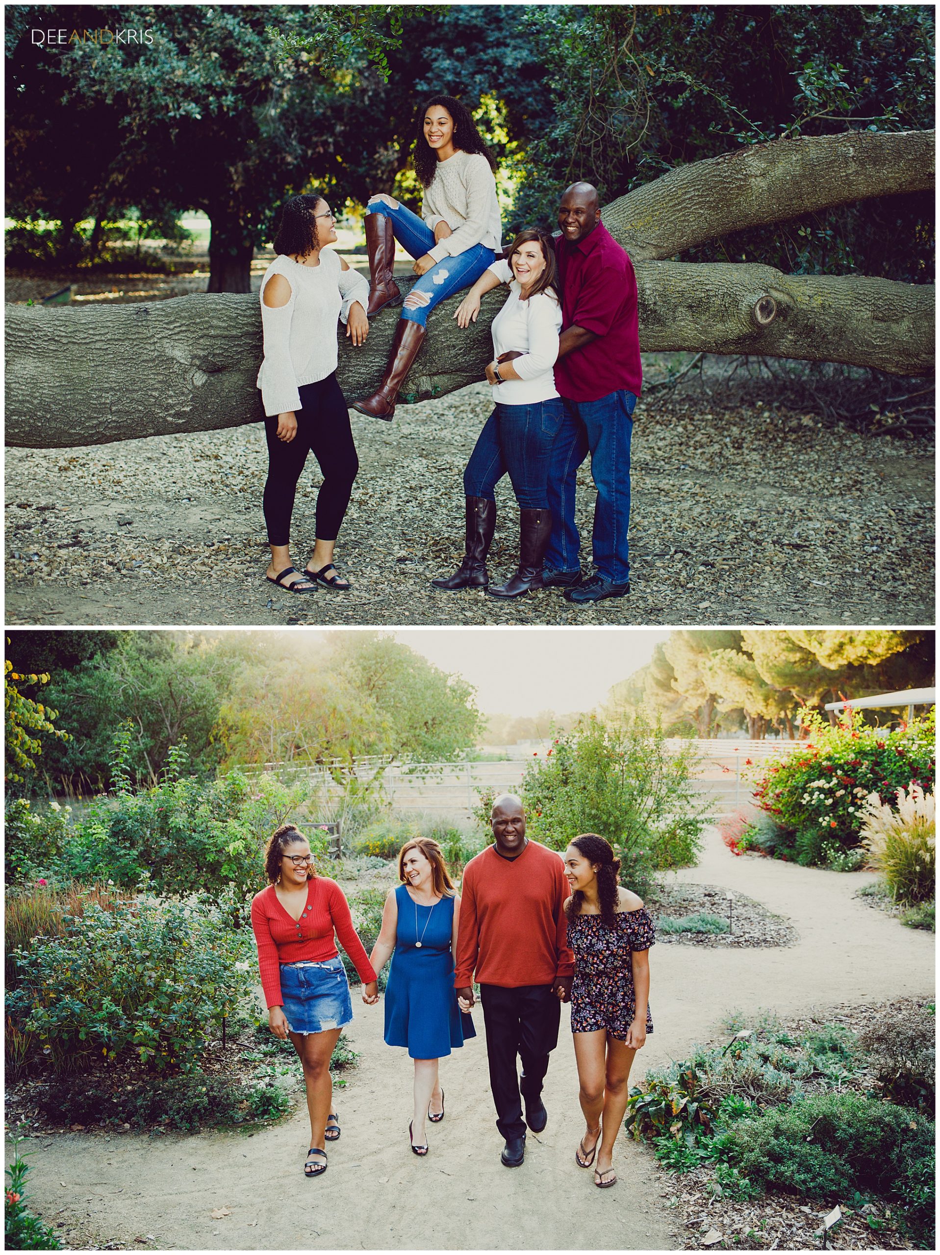 Sacramento locations, Family portraits at the UC Davis Arboretum, interracial family photographer