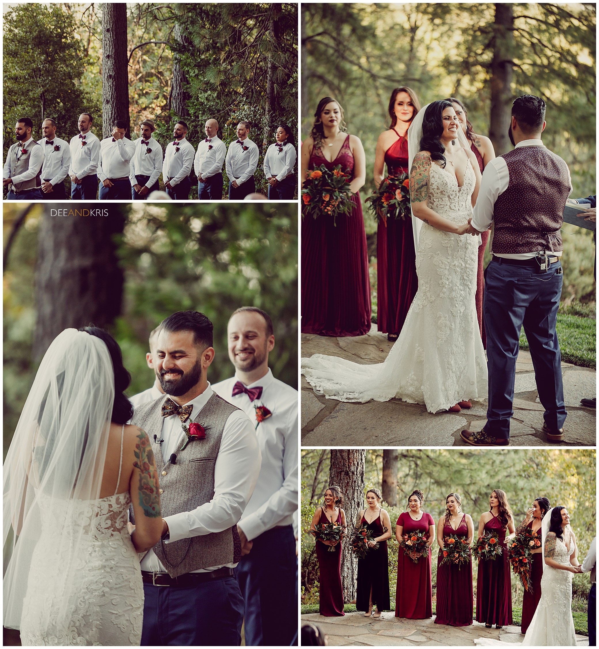 Ceremony Site pictures at Forest House Lodge by Dee and Kris Photography